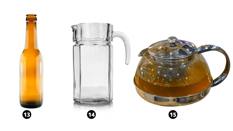 glass bottle, pitcher, tea pot