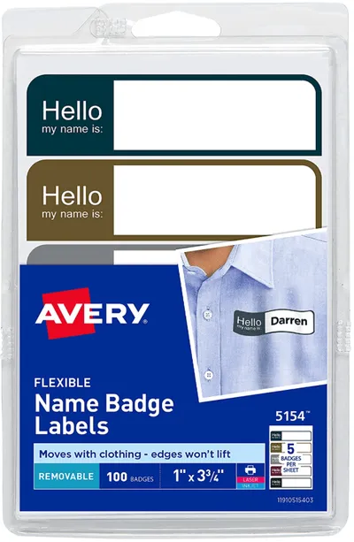 Name tag recommendation.