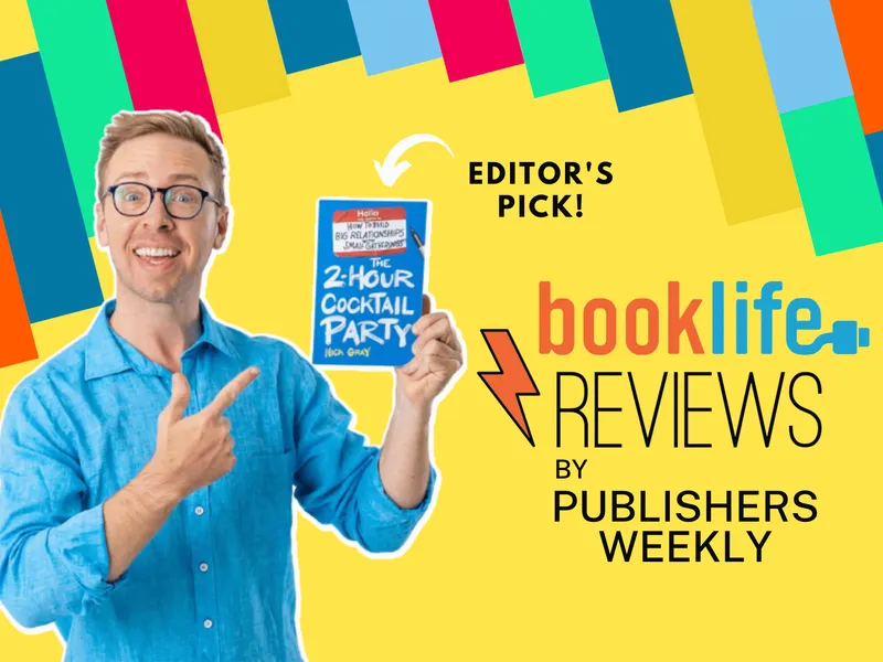 Header text: BookLife Reviews by Publishers Weekly, with a headshot of Nick Gray holding his book