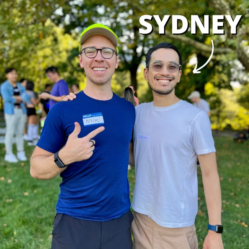 Sydney and Nick at the picnic party