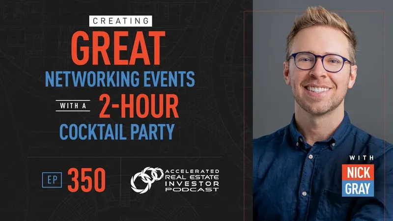 header text: creating great networking events with a 2-hour cocktail party