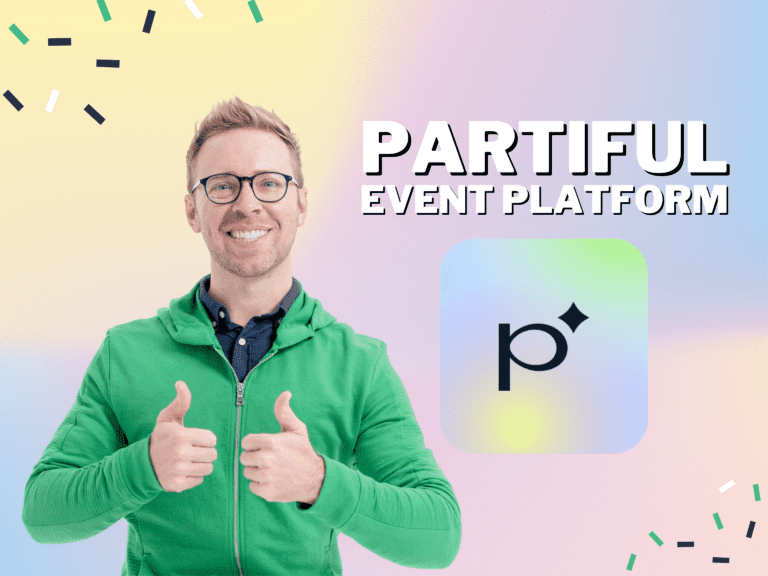 header text: partiful event platform