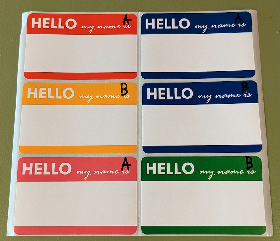 Name Tag Games Examples How To Play