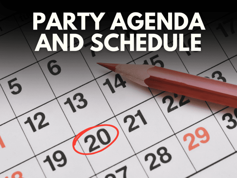 party agenda and sched featured