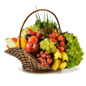 Colored Fruit Basket
