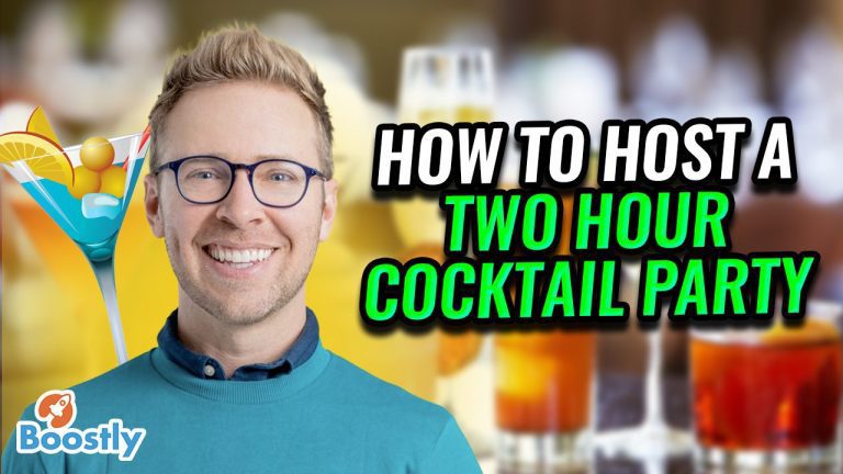 How to host a two hour cocktail party