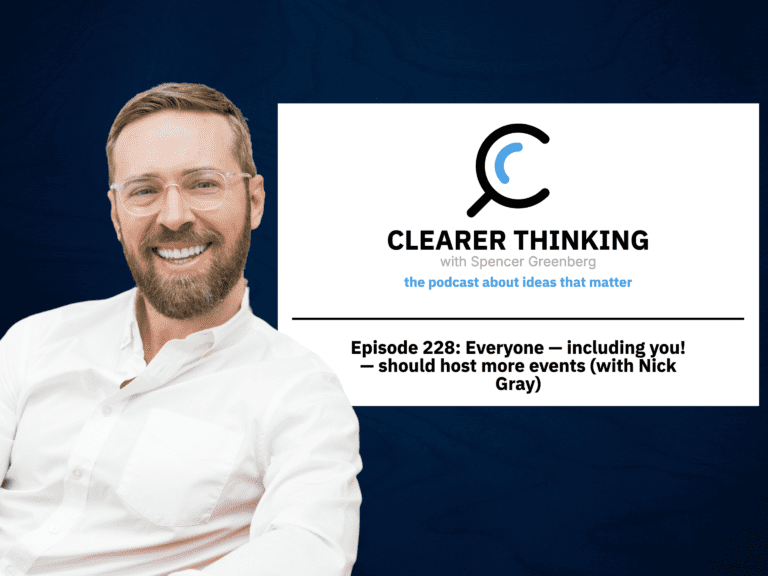 podcast with Spencer Greenberg